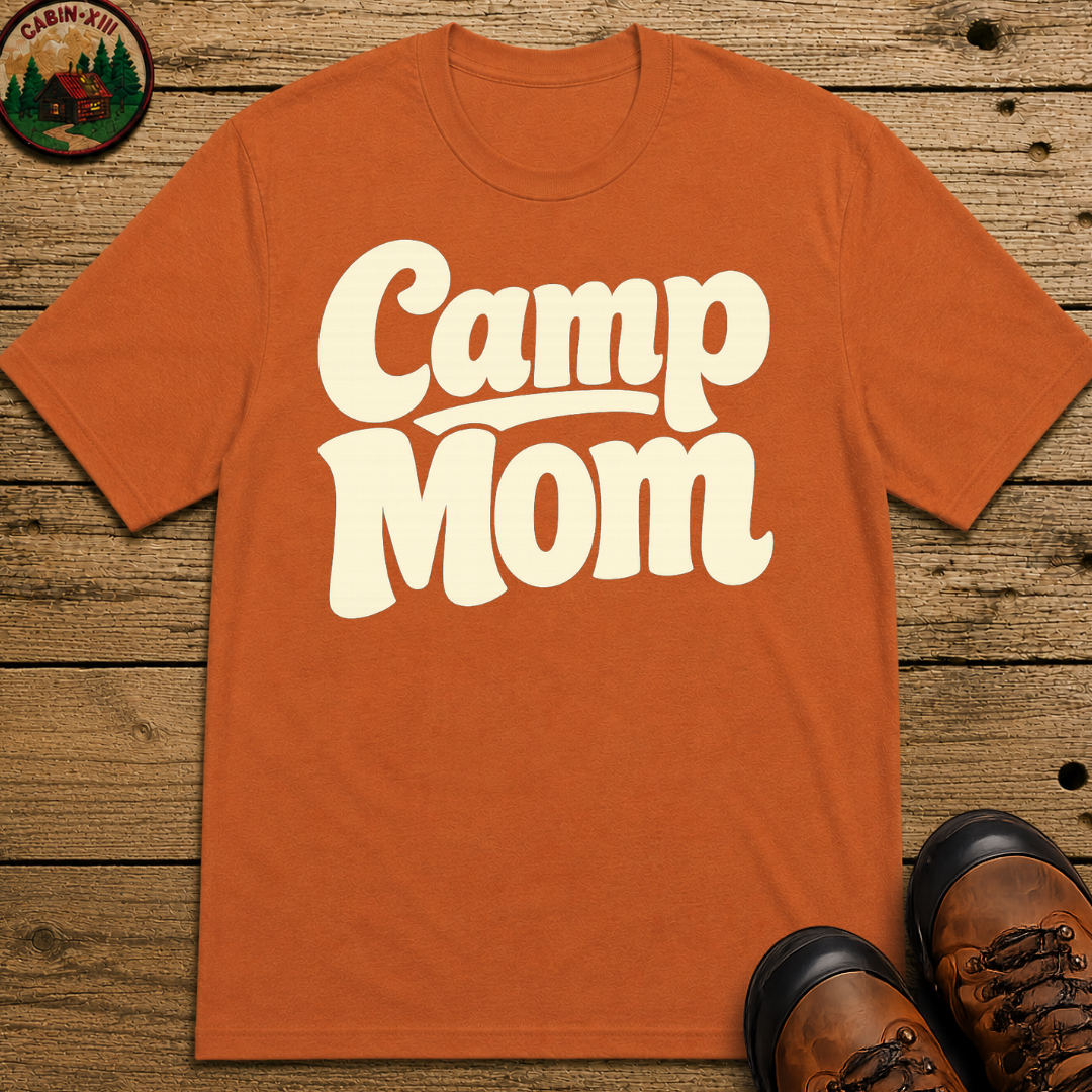 Camp Mom Camping Shirt — Retro Outdoor Mom Tee