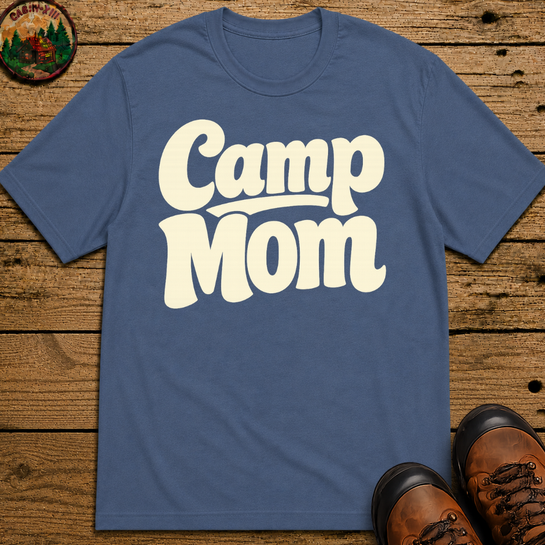 Camp Mom Camping Shirt — Retro Outdoor Mom Tee