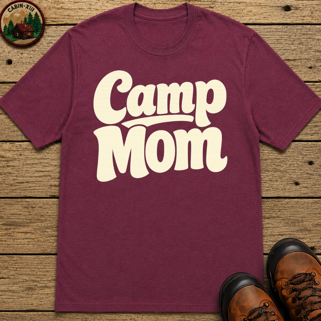 Camp Mom Camping Shirt — Retro Outdoor Mom Tee
