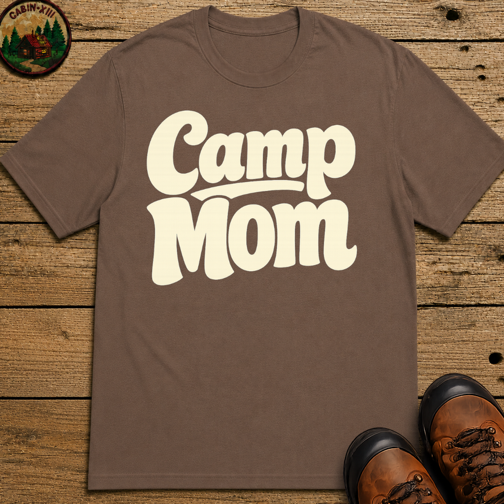 Camp Mom Camping Shirt — Retro Outdoor Mom Tee