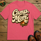 Camp Mom Camping Shirt — Campfire Marshmallow Vintage Tee