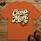 Camp Mom Camping Shirt — Campfire Marshmallow Vintage Tee