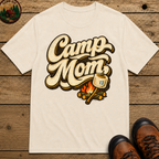 Camp Mom Camping Shirt — Campfire Marshmallow Vintage Tee