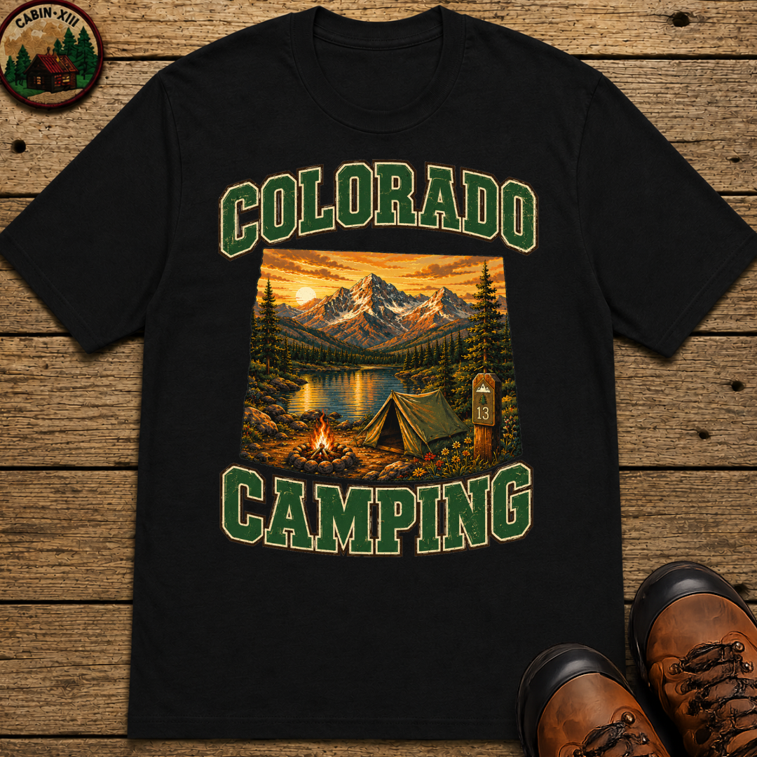 Colorado Camping Shirt — Rocky Mountain Vintage Outdoor Tee