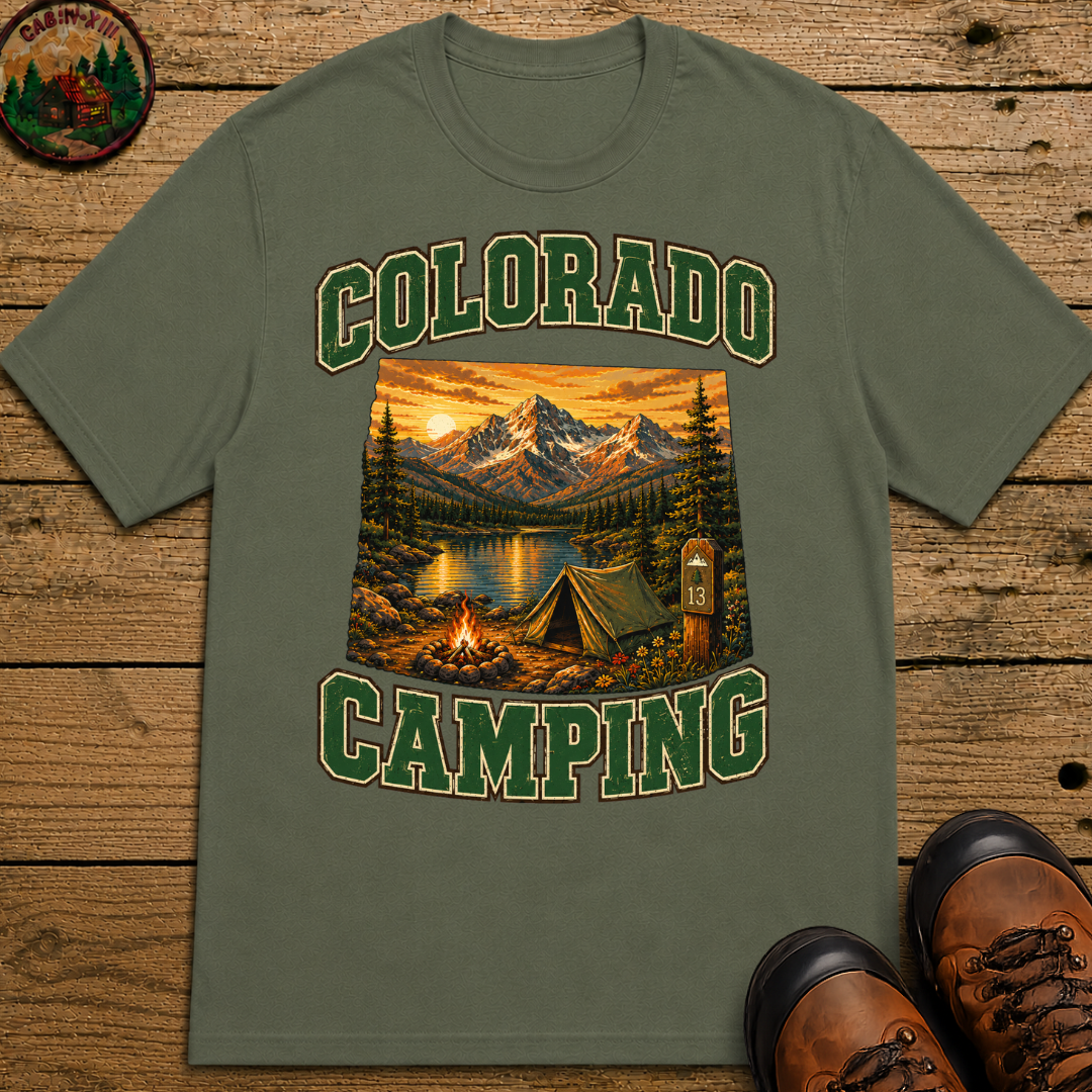 Colorado Camping Shirt — Rocky Mountain Vintage Outdoor Tee