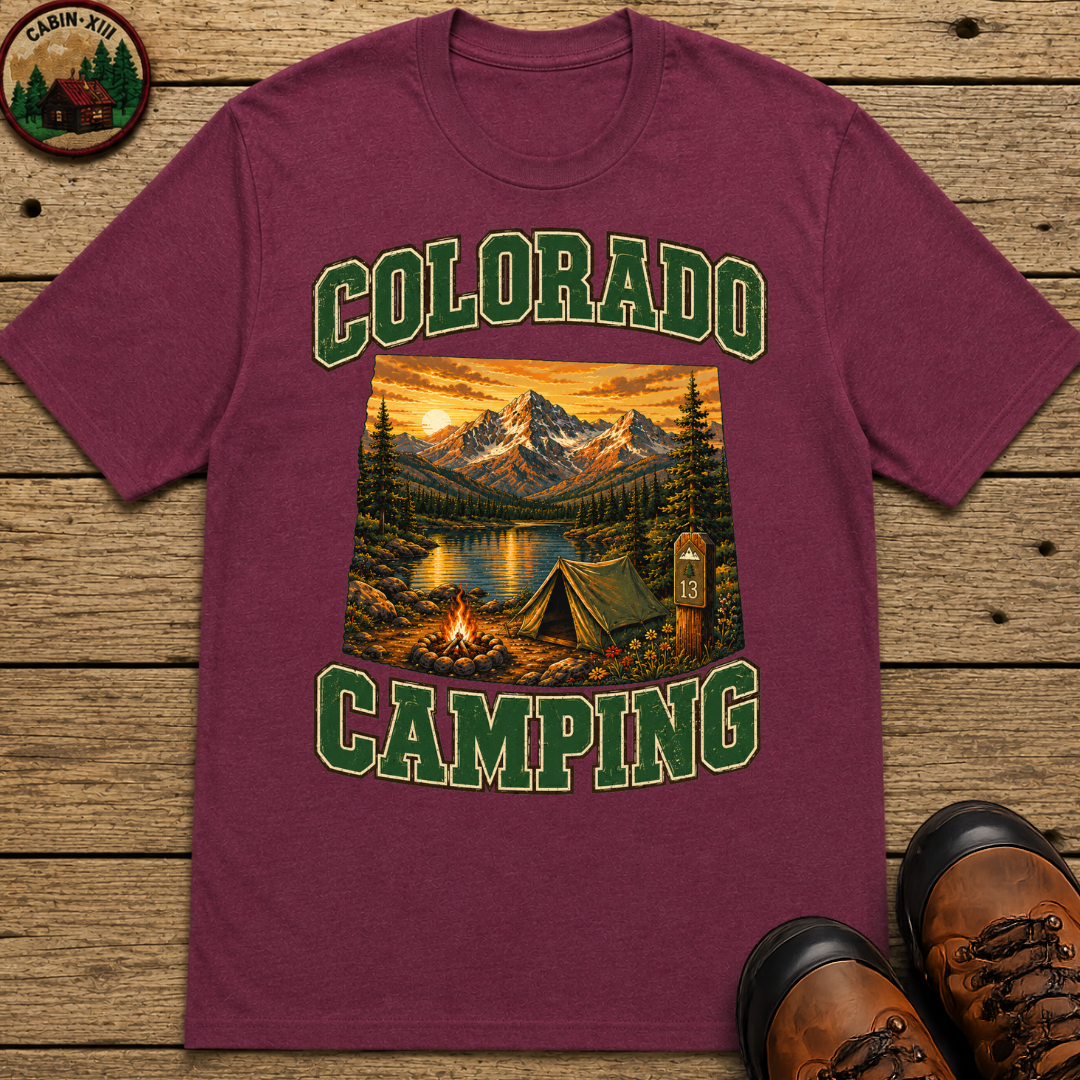 Colorado Camping Shirt — Rocky Mountain Vintage Outdoor Tee