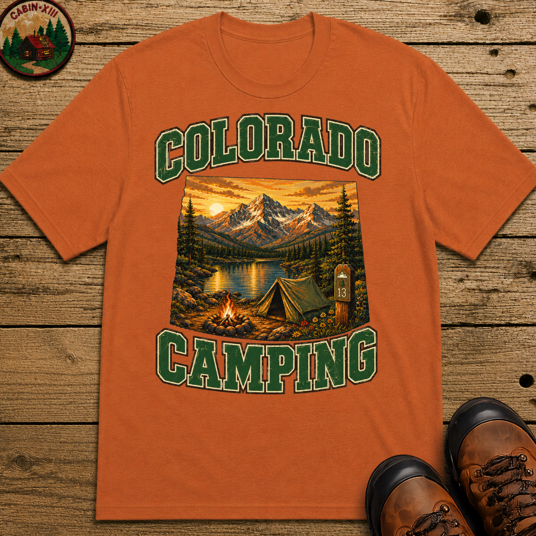 Colorado Camping Shirt — Rocky Mountain Vintage Outdoor Tee