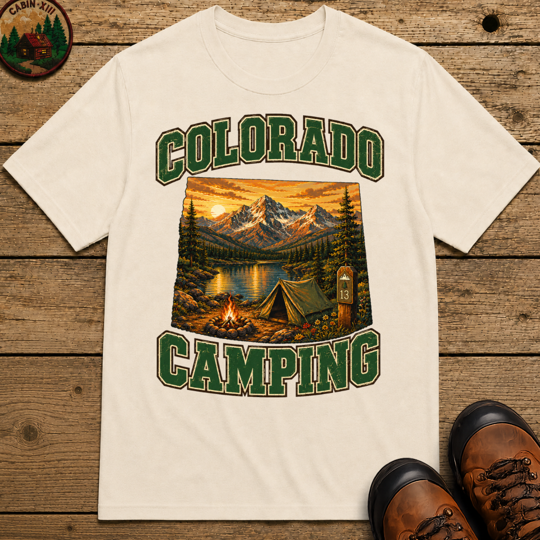 Colorado Camping Shirt — Rocky Mountain Vintage Outdoor Tee