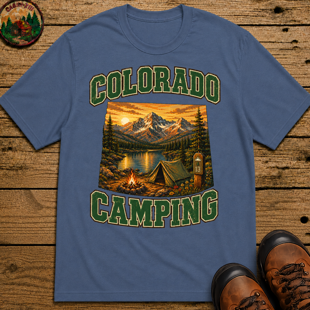 Colorado Camping Shirt — Rocky Mountain Vintage Outdoor Tee