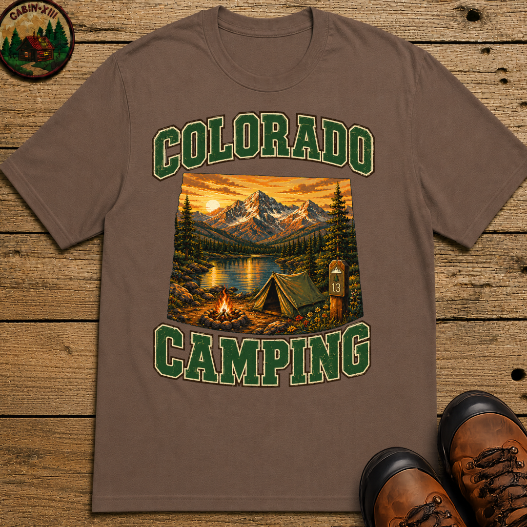 Colorado Camping Shirt — Rocky Mountain Vintage Outdoor Tee