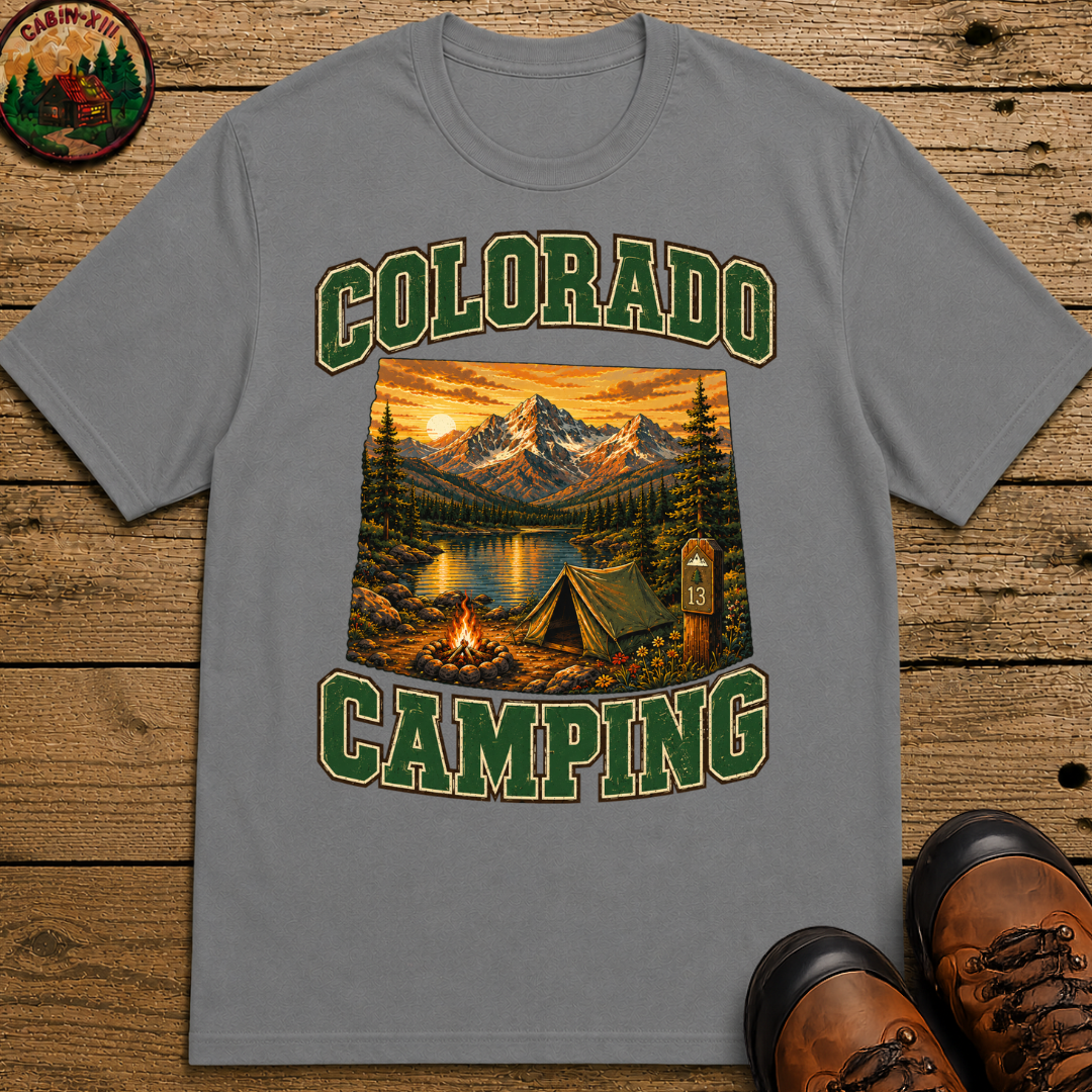 Colorado Camping Shirt — Rocky Mountain Vintage Outdoor Tee