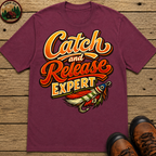 Catch and Release Expert Funny Fishing Shirt — Fly Fishing Tee