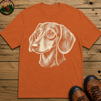 Dachshund Monocle Portrait Shirt — Funny Dachshund Dog Tee