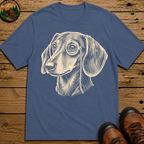 Dachshund Monocle Portrait Shirt — Funny Dachshund Dog Tee