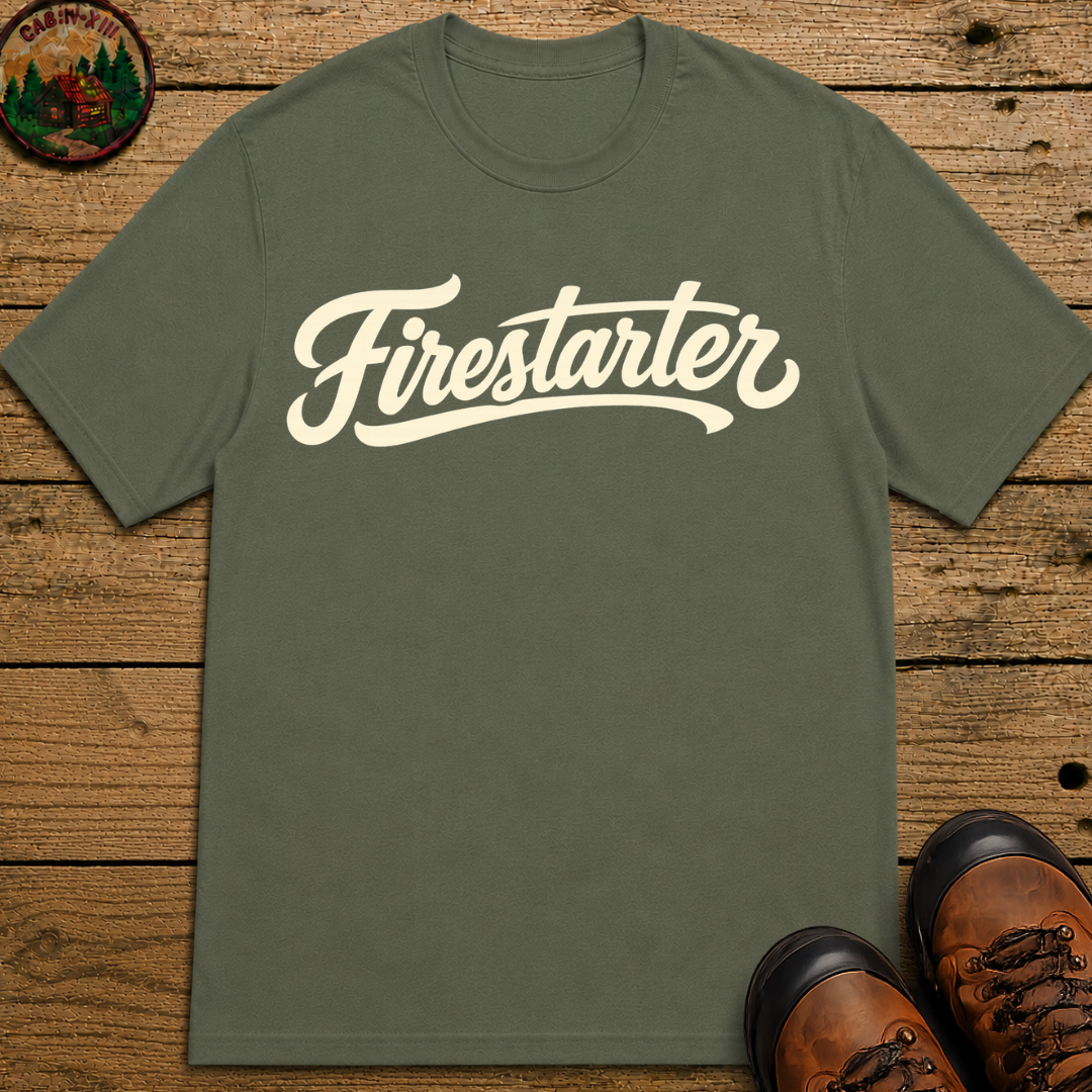 Firestarter Funny Camping Shirt — Vintage Campfire Tee
