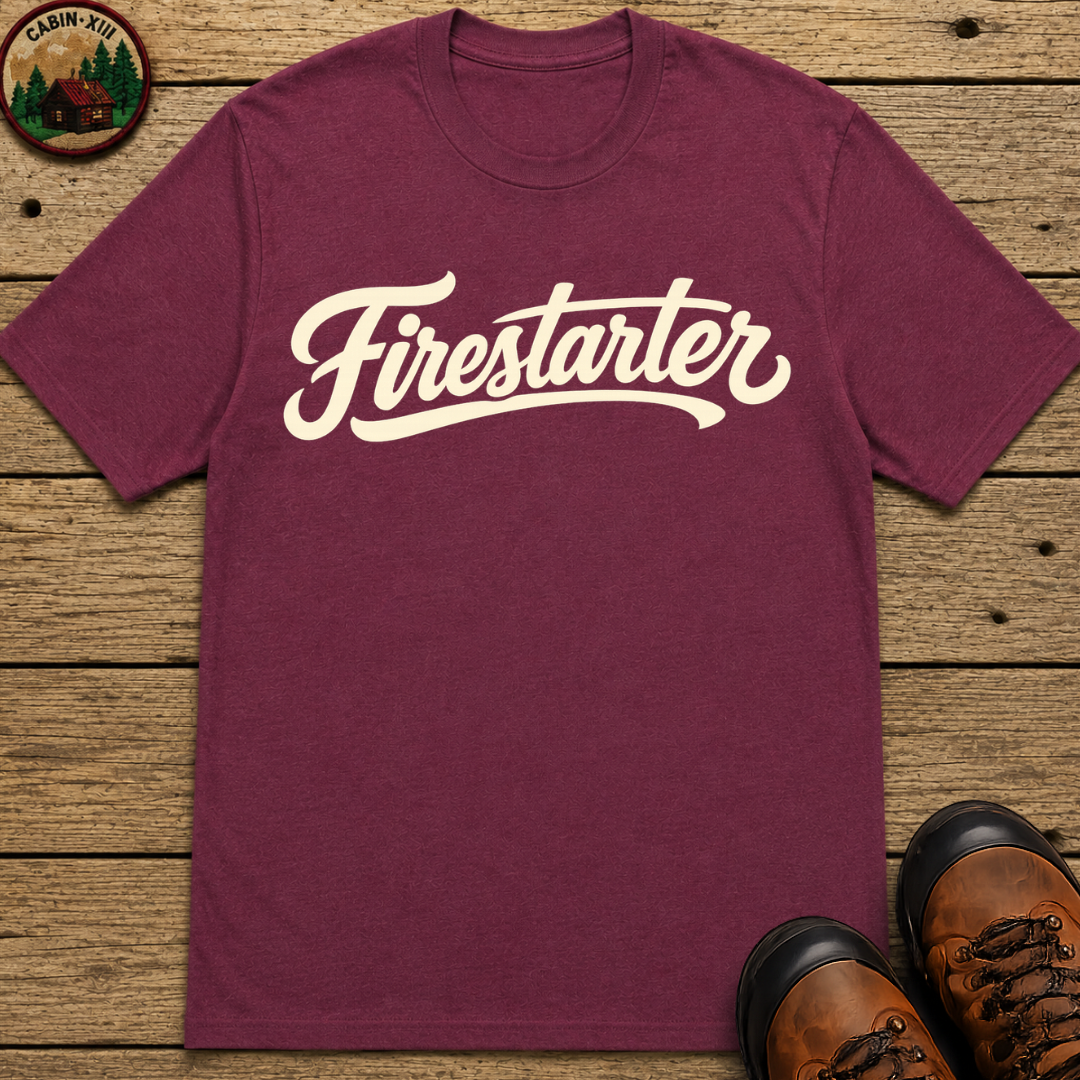 Firestarter Funny Camping Shirt — Vintage Campfire Tee