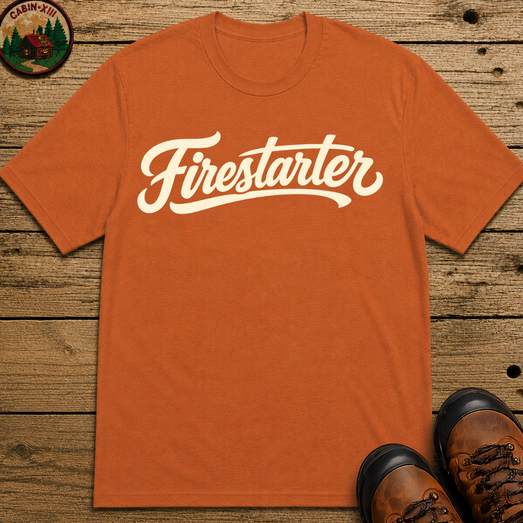 Firestarter Funny Camping Shirt — Vintage Campfire Tee
