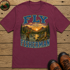 Fly Fisherman Shirt — Vintage Mountain River Fishing Tee