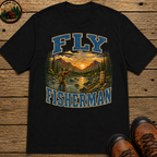 Fly Fisherman Shirt — Vintage Mountain River Fishing Tee