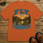 Fly Fisherman Shirt — Vintage Mountain River Fishing Tee