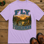 Fly Fisherman Shirt — Vintage Mountain River Fishing Tee