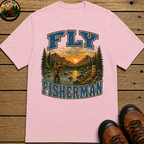 Fly Fisherman Shirt — Vintage Mountain River Fishing Tee