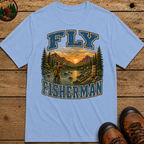 Fly Fisherman Shirt — Vintage Mountain River Fishing Tee