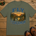 Fly Fisherman Shirt — Vintage Mountain River Fishing Tee
