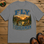 Fly Fisherman Shirt — Vintage Mountain River Fishing Tee