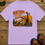 Nature Wins Again Funny Camping Dog Shirt — Outdoor Humor Tee