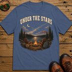 Under the Stars Vintage Camping Shirt — Campfire Lake Night Tee