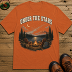 Under the Stars Vintage Camping Shirt — Campfire Lake Night Tee