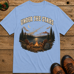 Under the Stars Vintage Camping Shirt — Campfire Lake Night Tee