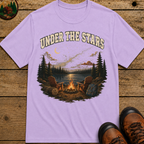 Under the Stars Vintage Camping Shirt — Campfire Lake Night Tee