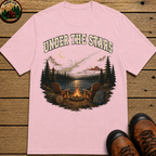 Under the Stars Vintage Camping Shirt — Campfire Lake Night Tee