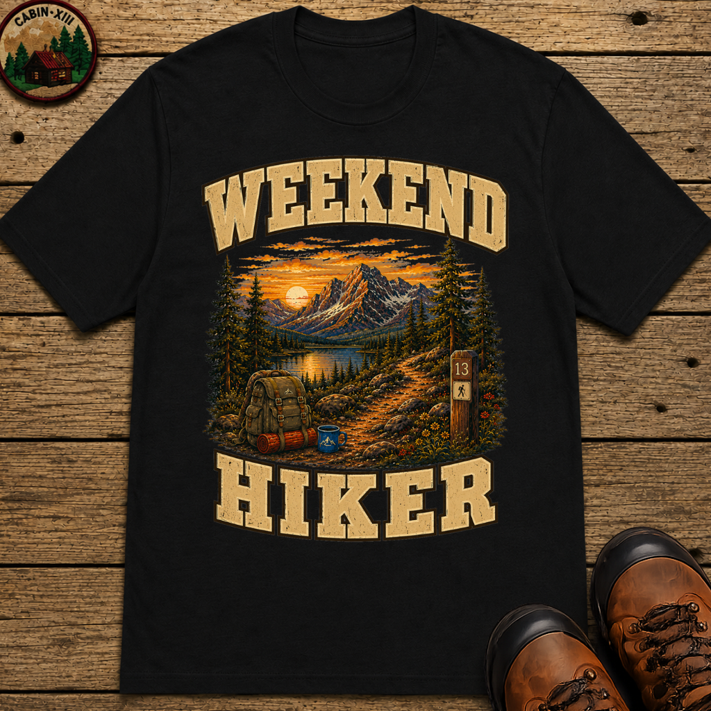 Weekend Hiker Shirt — Vintage Mountain Trail Hiking Tee