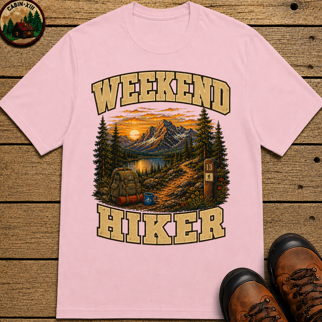 Weekend Hiker Shirt — Vintage Mountain Trail Hiking Tee