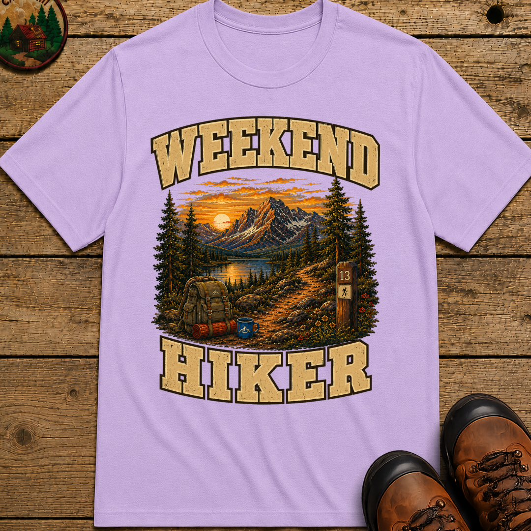Weekend Hiker Shirt — Vintage Mountain Trail Hiking Tee