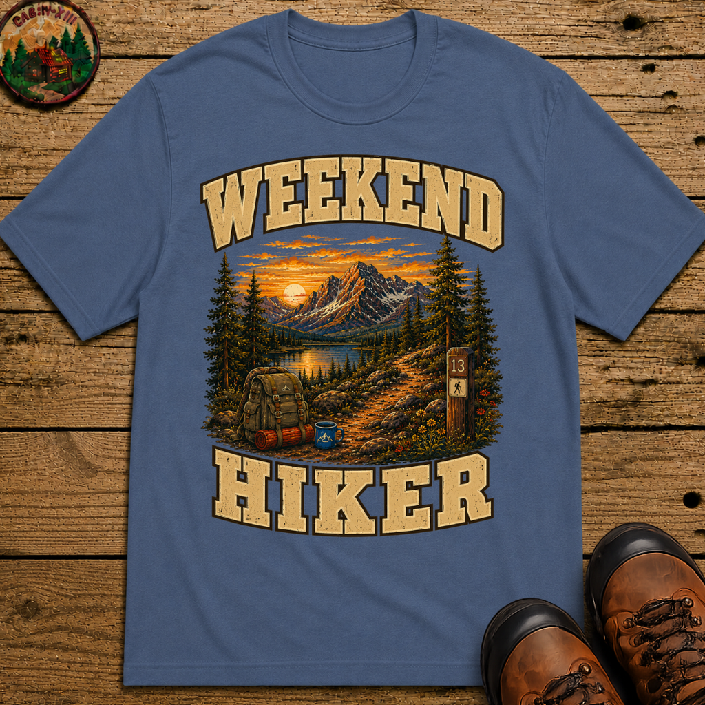 Weekend Hiker Shirt — Vintage Mountain Trail Hiking Tee