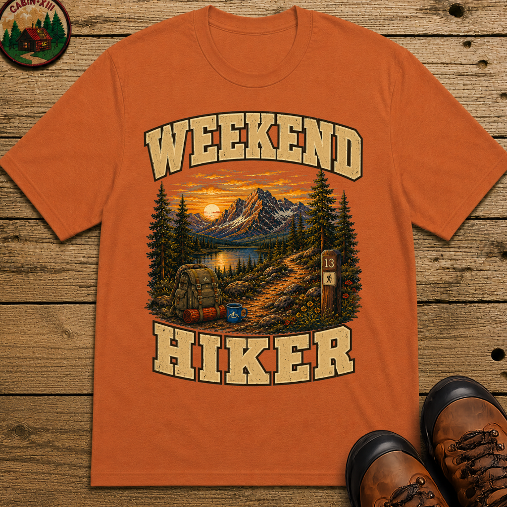 Weekend Hiker Shirt — Vintage Mountain Trail Hiking Tee