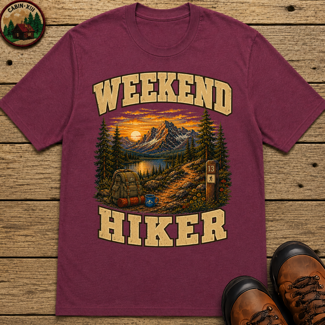 Weekend Hiker Shirt — Vintage Mountain Trail Hiking Tee