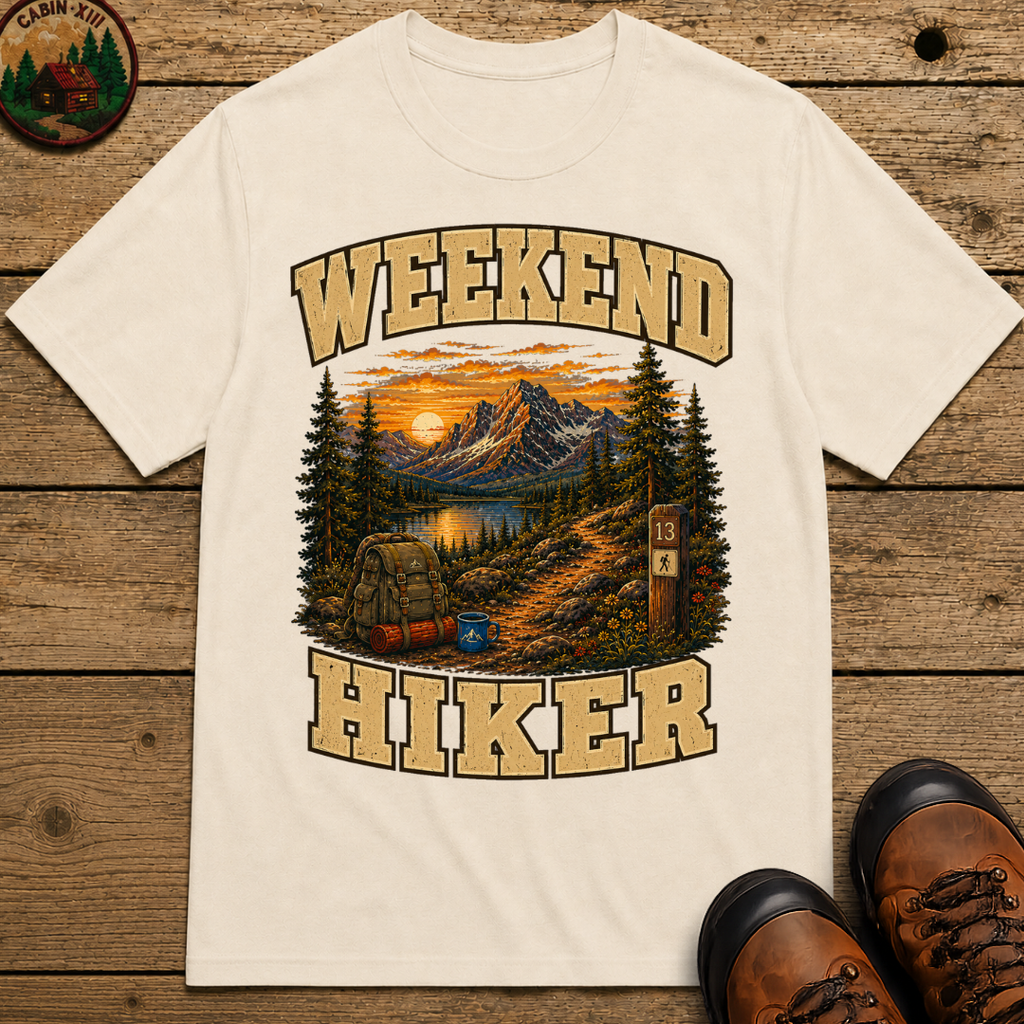 Weekend Hiker Shirt — Vintage Mountain Trail Hiking Tee