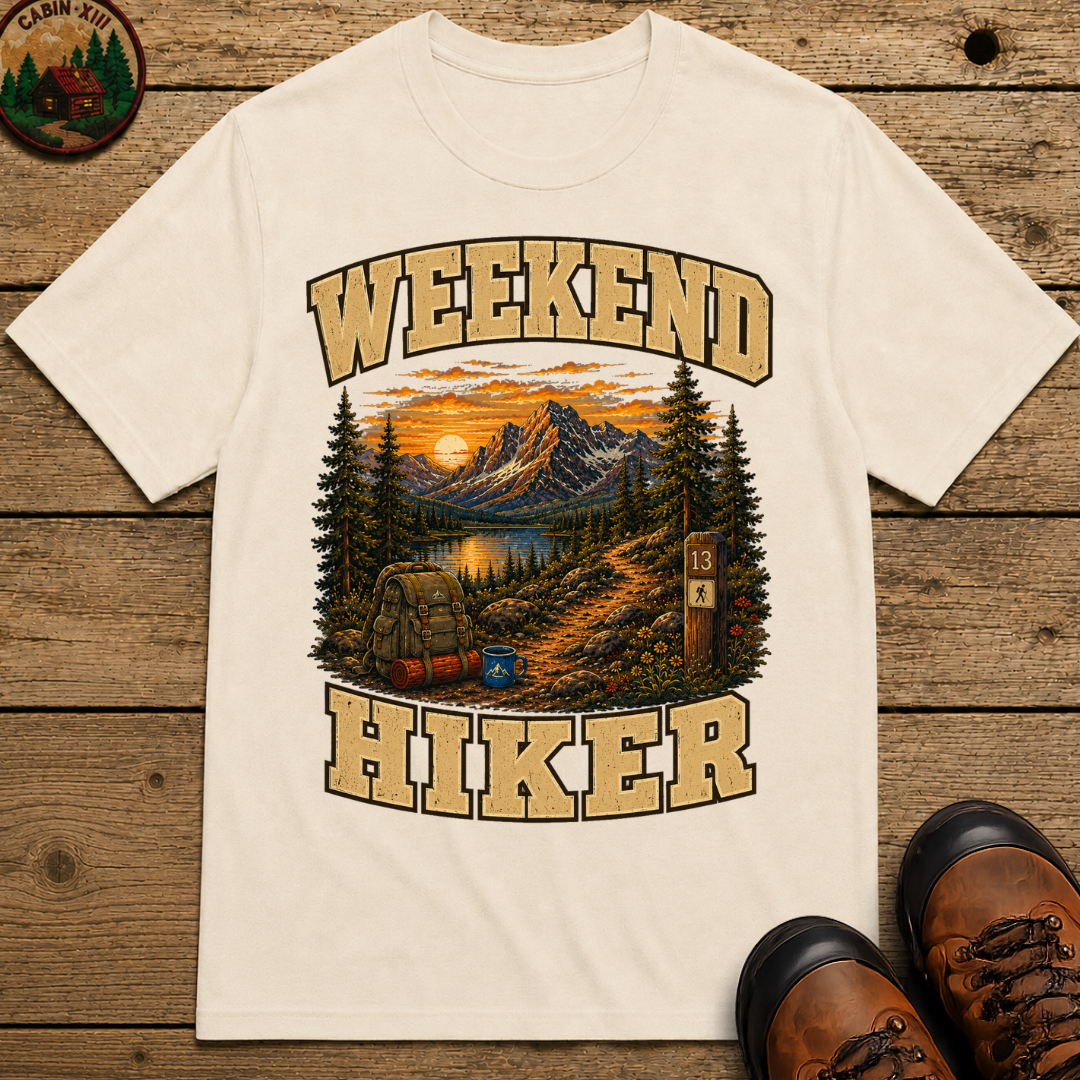 Weekend Hiker Shirt — Vintage Mountain Trail Hiking Tee