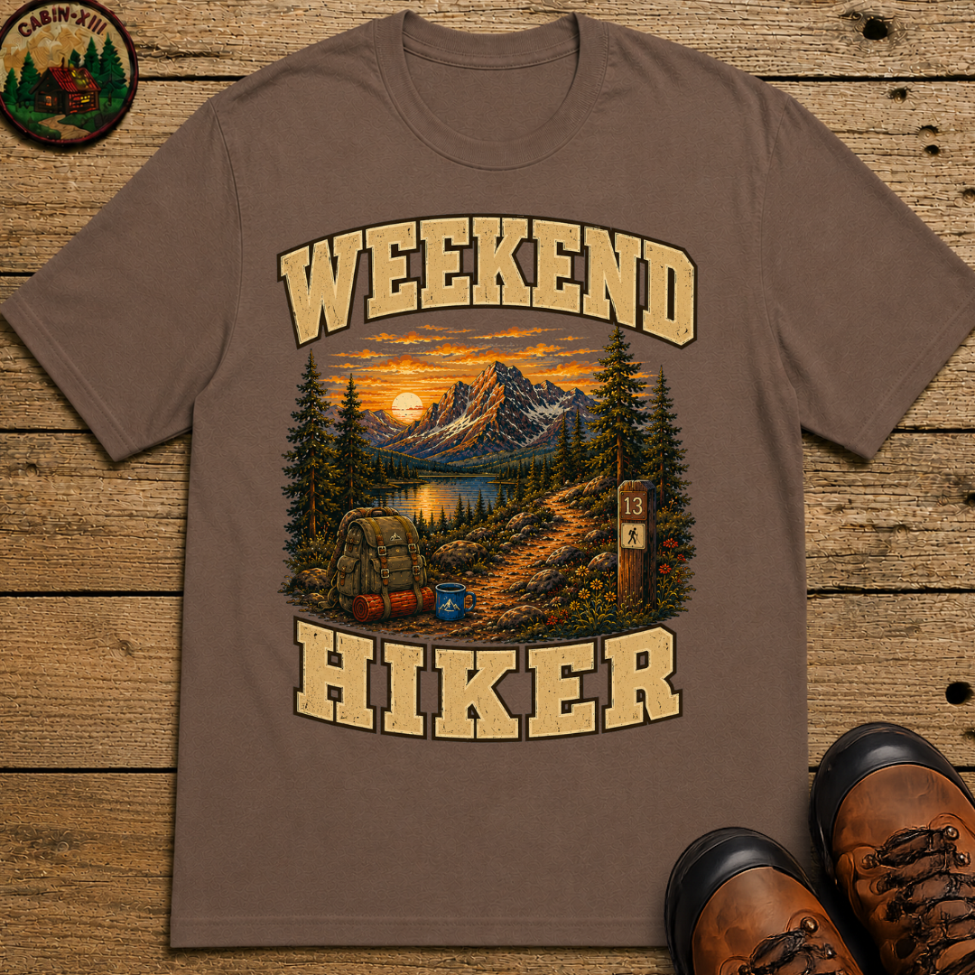 Weekend Hiker Shirt — Vintage Mountain Trail Hiking Tee