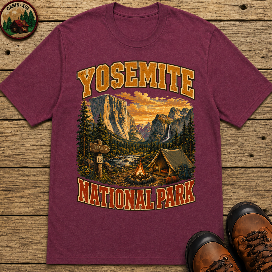 Yosemite National Park Camping Shirt — Vintage Outdoor Tee