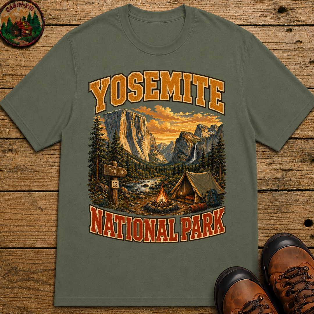Yosemite National Park Camping Shirt — Vintage Outdoor Tee