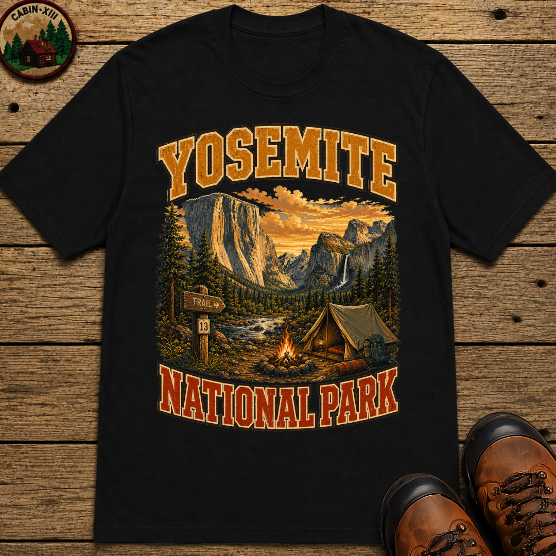 Yosemite National Park Camping Shirt — Vintage Outdoor Tee