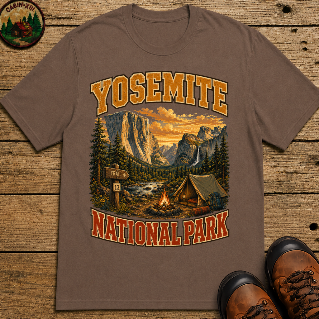 Yosemite National Park Camping Shirt — Vintage Outdoor Tee