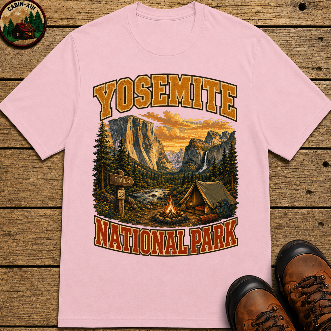Yosemite National Park Camping Shirt — Vintage Outdoor Tee