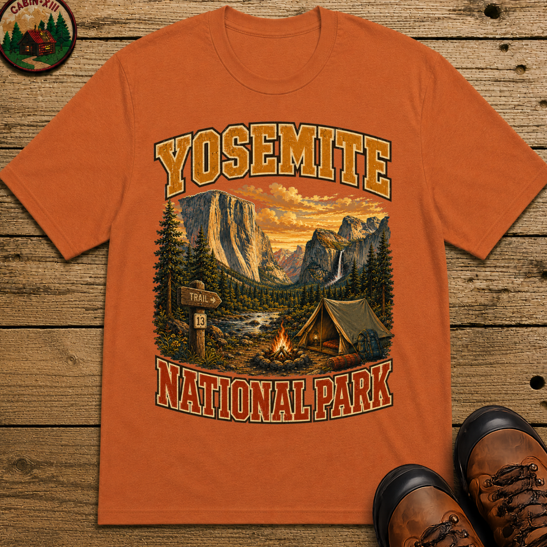 Yosemite National Park Camping Shirt — Vintage Outdoor Tee